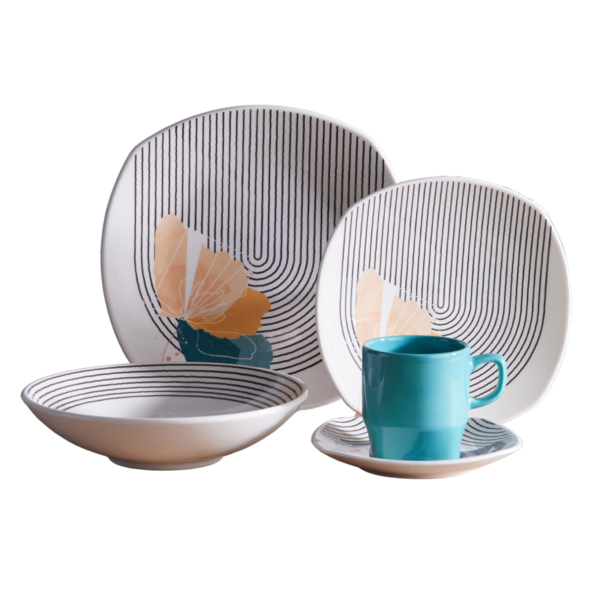 Vajilla Sophie Set De Vajilla 20 Piezas Vajilla De 20 Piezas